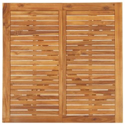 Table de jardin 110x110x75 cm Bois d'acacia solide 