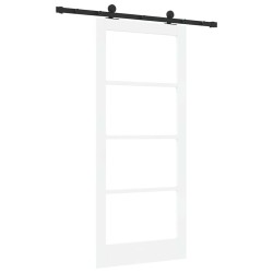 Porte coulissante avec quincaillerie "ORKDAL" Blanche 86x198,5 cm 