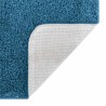 Tapis de bain rectangulaire bleu 50x80 cm en polypropylène antidérapant 