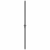 Porte intérieure 93x201,5 cm Noir Verre ESG et aluminium 