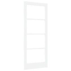 Porte Intérieure avec Verre "ORKDAL" Blanche 83x202x4 cm 