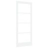 Porte Intérieure avec Verre "ORKDAL" Blanche 83x202x4 cm 