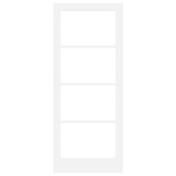 Porte Intérieure avec Verre "ORKDAL" Blanche 83x202x4 cm 