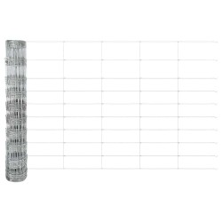 Poteaux de Clôture 22 pcs U-Channel 100 cm Acier Galvanisé 