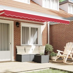 Auvent Valence 3,5 m Rouge 3,3 x 0,2 m 