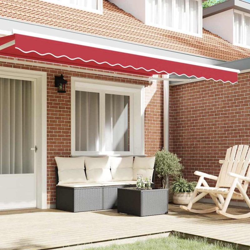 Auvent Valence 3,5 m Rouge 3,3 x 0,2 m 