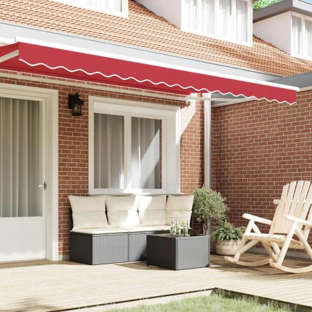 Auvent Valence 3,5 m Rouge 3,3 x 0,2 m 