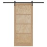 Porte coulissante avec quincaillerie 93x211 cm Bois massif en pin 