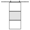 Porte coulissante kit de quincaillerie trempé verre aluminium 