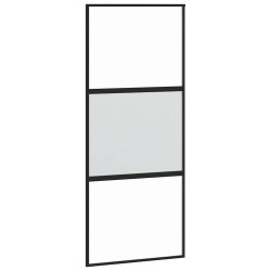 Porte coulissante kit de quincaillerie trempé verre aluminium 