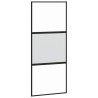 Porte coulissante kit de quincaillerie trempé verre aluminium 