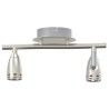 Projecteur au plafond 2 voies ajustables nickel mat GU10 