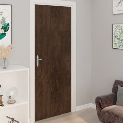 Films autoadhésifs pour portes 2 pcs Chêne foncé 210x90 cm PVC 