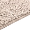 Tapis de bain rectangulaire crème 50x80 cm en polypropylène antidérapant 