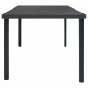Table à dîner d'extérieur Anthracite 190x90x74 cm Acier 