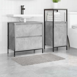 Tapis de bain rectangulaire gris 50x80 cm en polypropylène antidérapant 