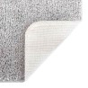 Tapis de bain rectangulaire gris 50x80 cm en polypropylène antidérapant 