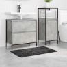 Tapis de bain rectangulaire gris foncé 50x80 cm en polypropylène antidérapant 
