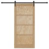 Porte coulissante avec kit 'ORKDAL'en bois massif de pin 