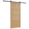 Porte coulissante avec kit 'ORKDAL'en bois massif de pin 