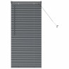 Store de Fenêtre Gris foncé 80 x 130 cm Aluminium 