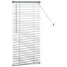 Store de Fenêtre Gris foncé 80 x 130 cm Aluminium 