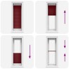 Store plissé rouge bordeaux 50x150 cm largeur du tissu 49,4 cm 
