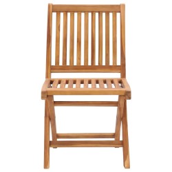 Chaises de jardin lot de 2 et coussins bleu royal Bois de teck 