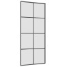 Porte coulissante avec kit de quincaillerie 90x205 cm Verre ESG 