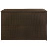 Boîte de stockage de jardin marron 150x100x100cm Résine tressée 