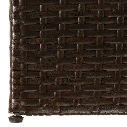 Boîte de stockage de jardin marron 150x100x100cm Résine tressée 
