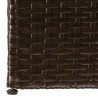 Boîte de stockage de jardin marron 150x100x100cm Résine tressée 
