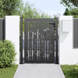 Porte de Jardin Autre Noir 105 x 125 cm Acier peint par poudre 