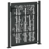 Porte de Jardin Autre Noir 105 x 125 cm Acier peint par poudre 
