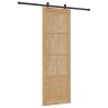 Porte coulissante avec quincaillerie 78x232 cm en bois massif de pin 