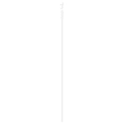Porte coulissante avec kit blanc 83x211 cm en bois massif de pin 