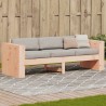 Canapé de jardin 3 places 189x60x62 cm bois massif de douglas 