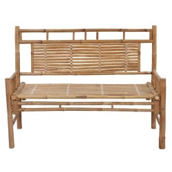 Banc de jardin avec coussin 120 cm Bambou 