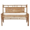 Banc de jardin avec coussin 120 cm Bambou 