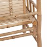 Banc de jardin avec coussin 120 cm Bambou 