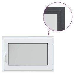 Fenêtre de sous-sol« RISOR » 90 x 70 cm oscillo-battante DIN droite anthracite 