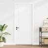 Porte intérieure 'ORKDAL'blanche 86x211x4 cm en pin massif 