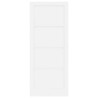 Porte intérieure 'ORKDAL'blanche 86x211x4 cm en pin massif 