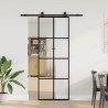 Porte coulissante avec kit de quincaillerie 76x205 cm Verre ESG 