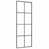 Porte coulissante avec kit de quincaillerie 76x205 cm Verre ESG 