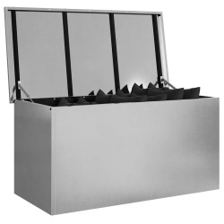 Boîte de Rangement Extérieure Argent 100 x 50.5 x 50 cm 