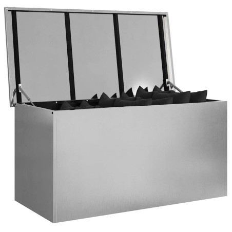 Boîte de Rangement Extérieure Argent 100 x 50.5 x 50 cm 