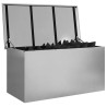 Boîte de Rangement Extérieure Argent 100 x 50.5 x 50 cm 