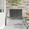 Boîte de Rangement Extérieure Argent 100 x 50.5 x 50 cm 