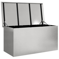 Boîte de Rangement Extérieure Argent 100 x 50.5 x 50 cm 